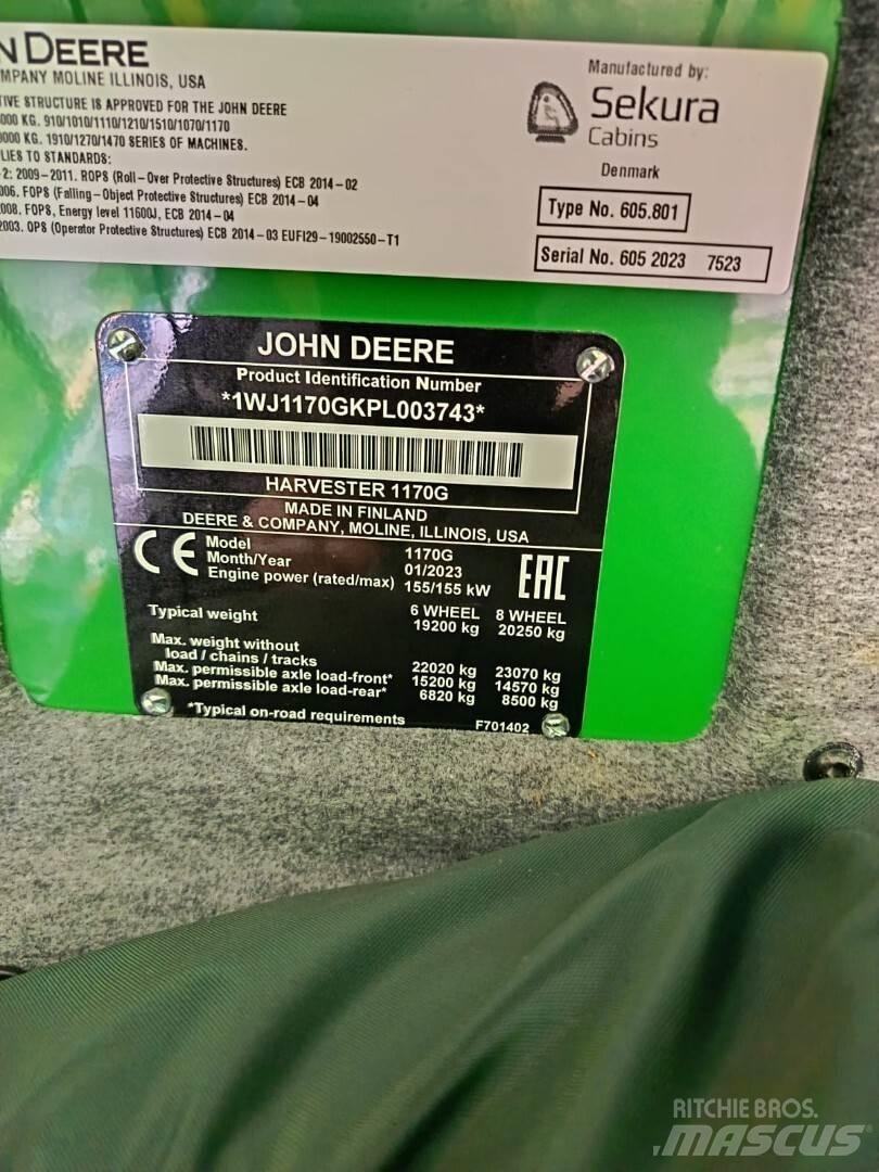 John Deere 1170G 集运机