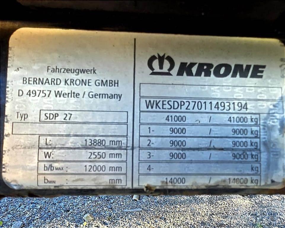 Krone SDP 27 侧帘半挂车