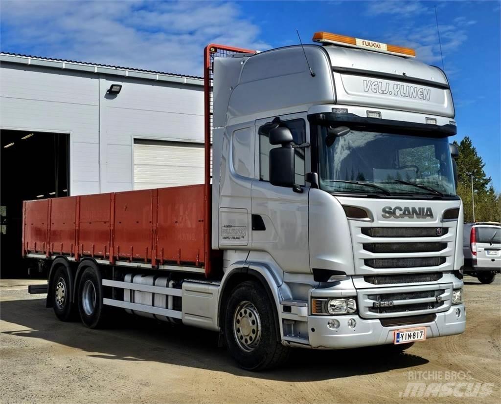 Scania R520 6x2 平板栏板货车