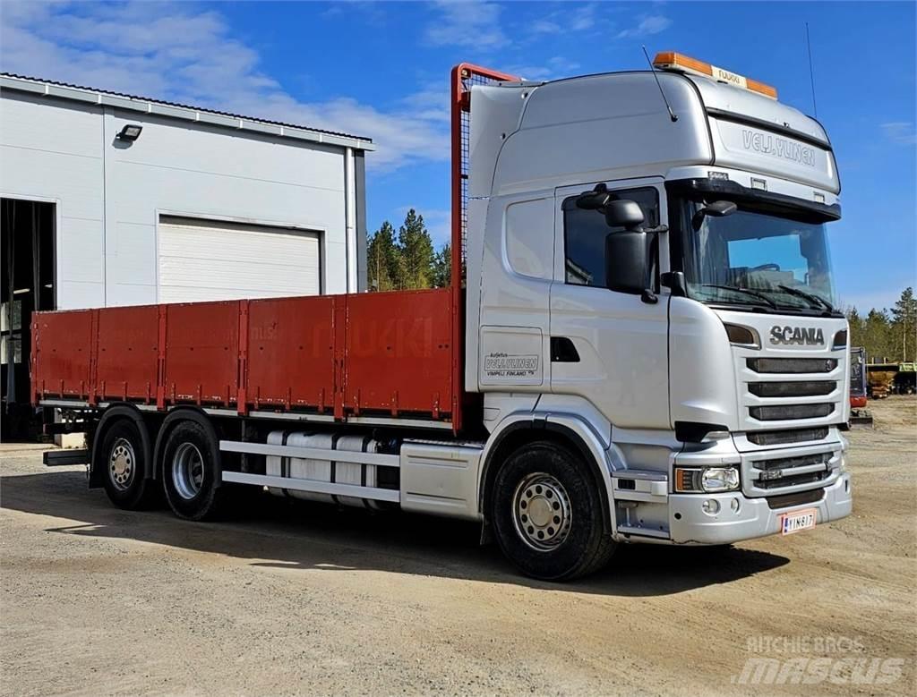 Scania R520 6x2 平板栏板货车