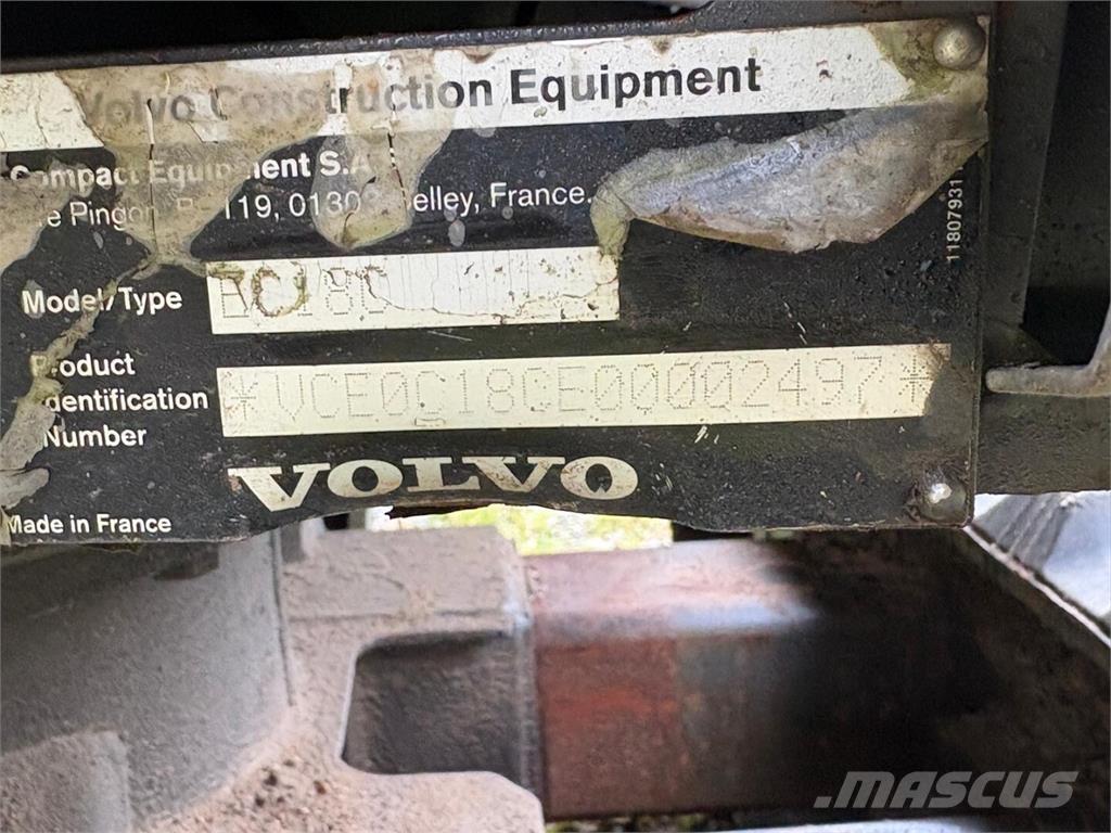 Volvo EC 18 C 小型挖掘机