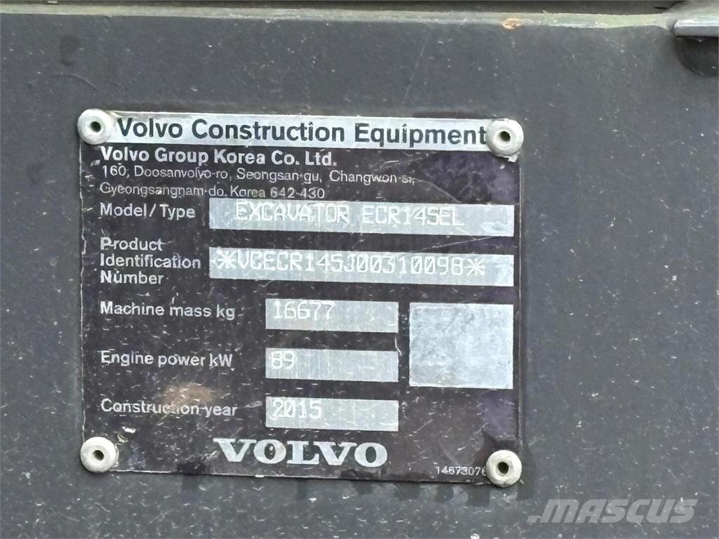 Volvo ECR 145 EL 履带挖掘机