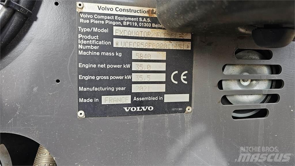 Volvo ECR 58 F 小型挖掘机
