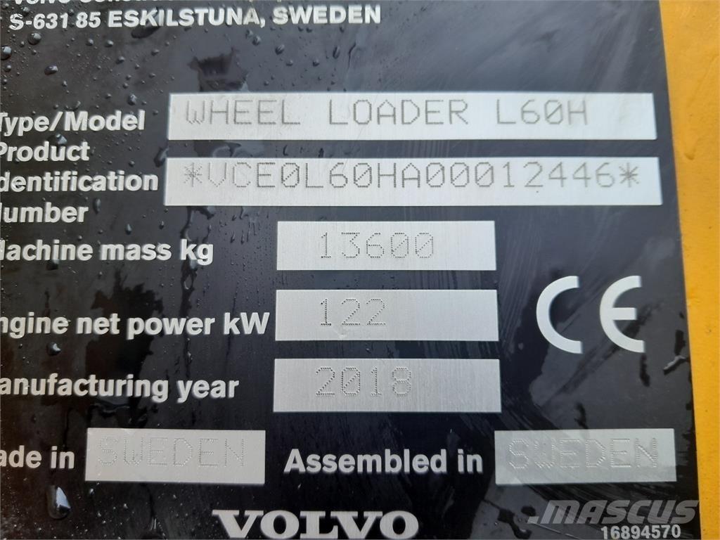 Volvo L60H 轮式装载机