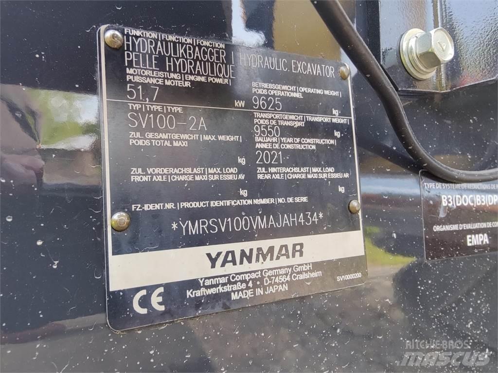 Yanmar SV100-2 中型挖掘机