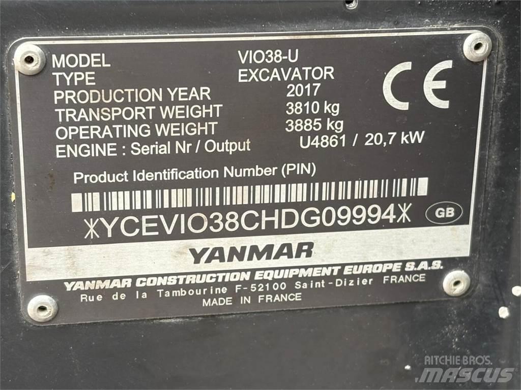 Yanmar VIO 38-U 小型挖掘机