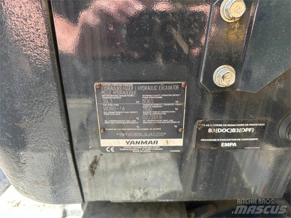 Yanmar Vio 80-1A 中型挖掘机