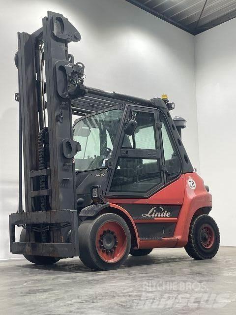 Linde H80D-02-396 柴油叉车
