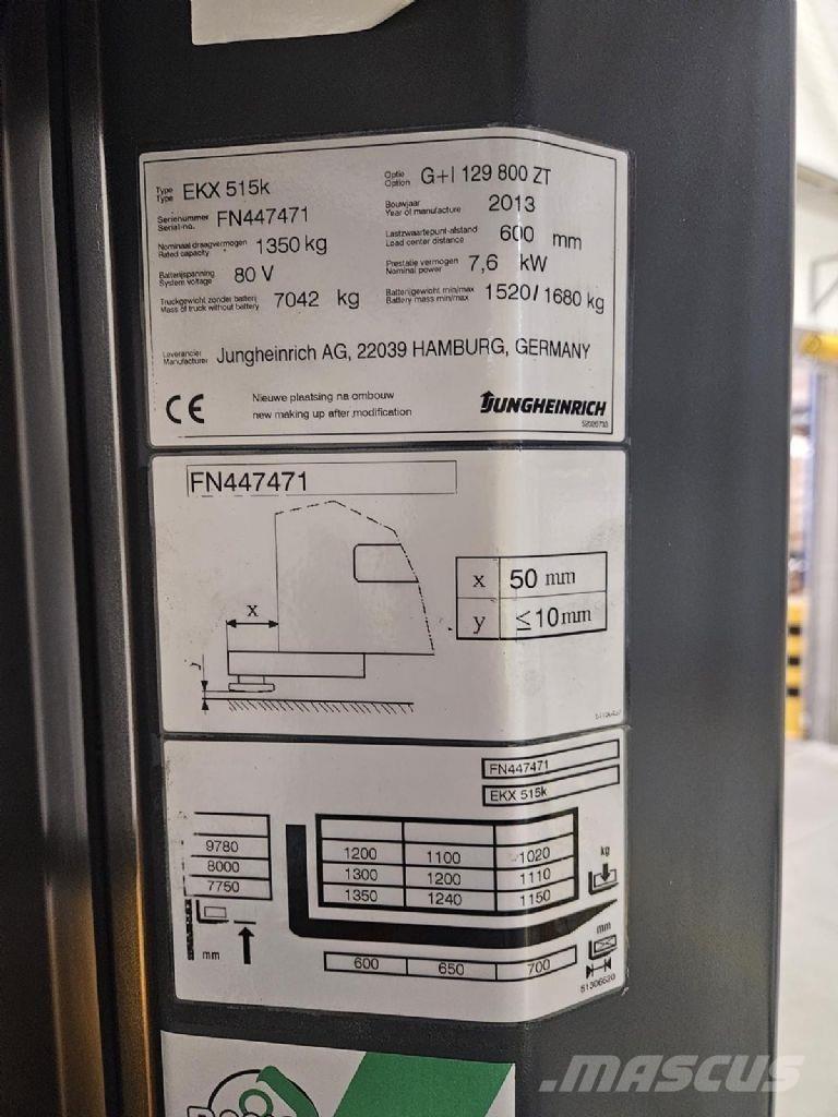 Jungheinrich EKX 515k 高举式装载机