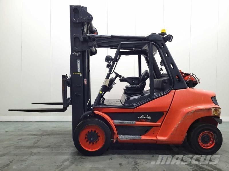 Linde H80T-03/900 396 天然气叉车