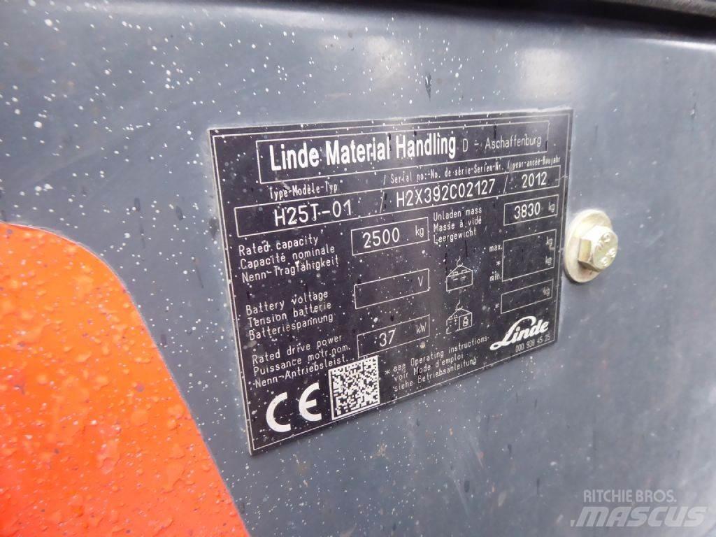 Linde H25T-01 天然气叉车