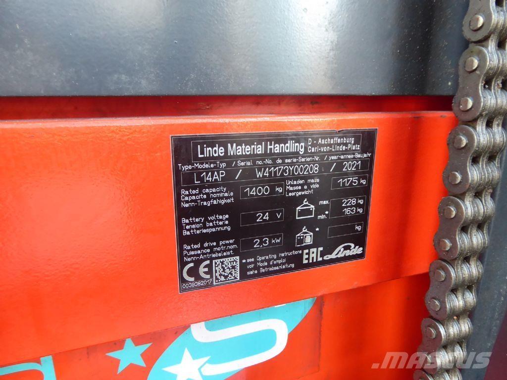 Linde L14 AP 手推堆垛车