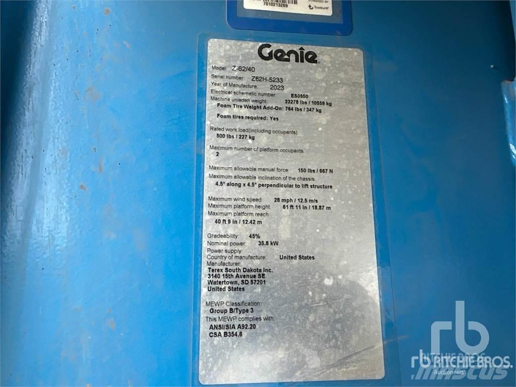 Genie Z62-40 曲臂高空工作平台