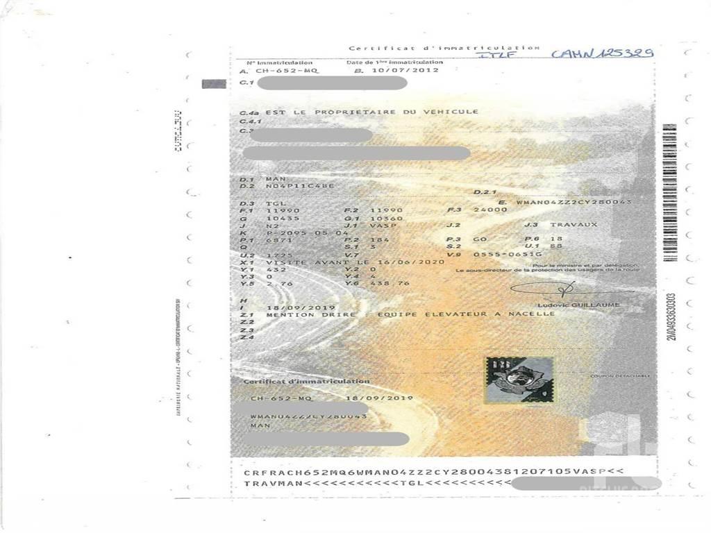 MAN TGL 拖拉移动式高空作业平台