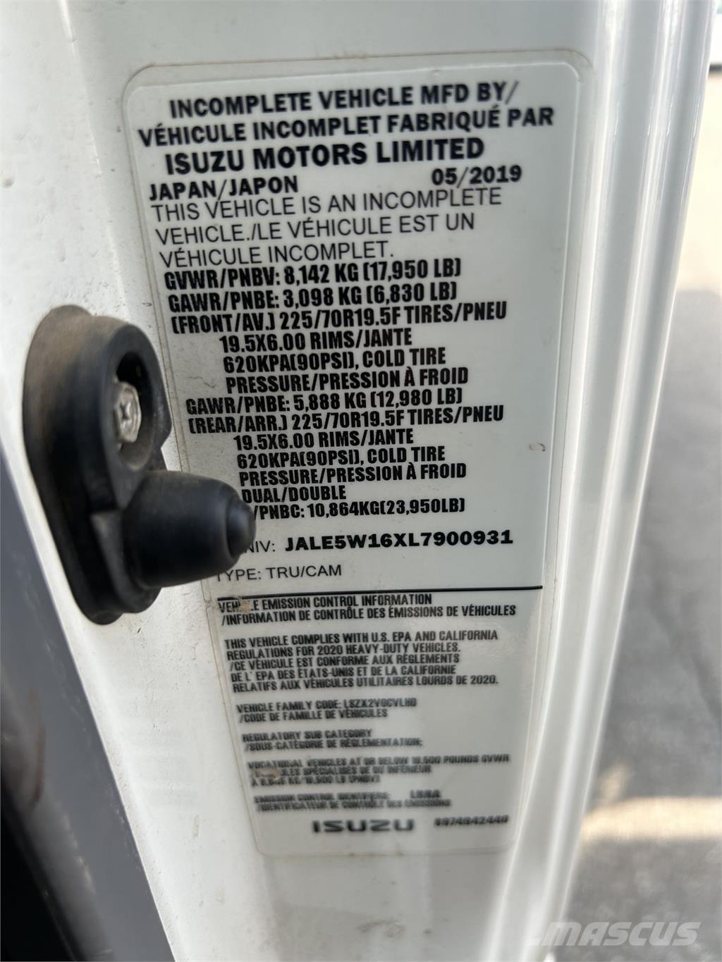 Isuzu NQR 自卸式货车