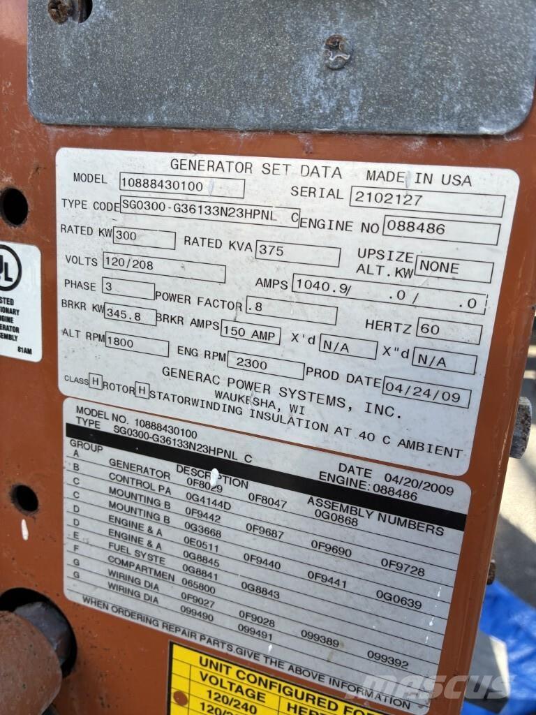 Generac SG300 燃气发生器