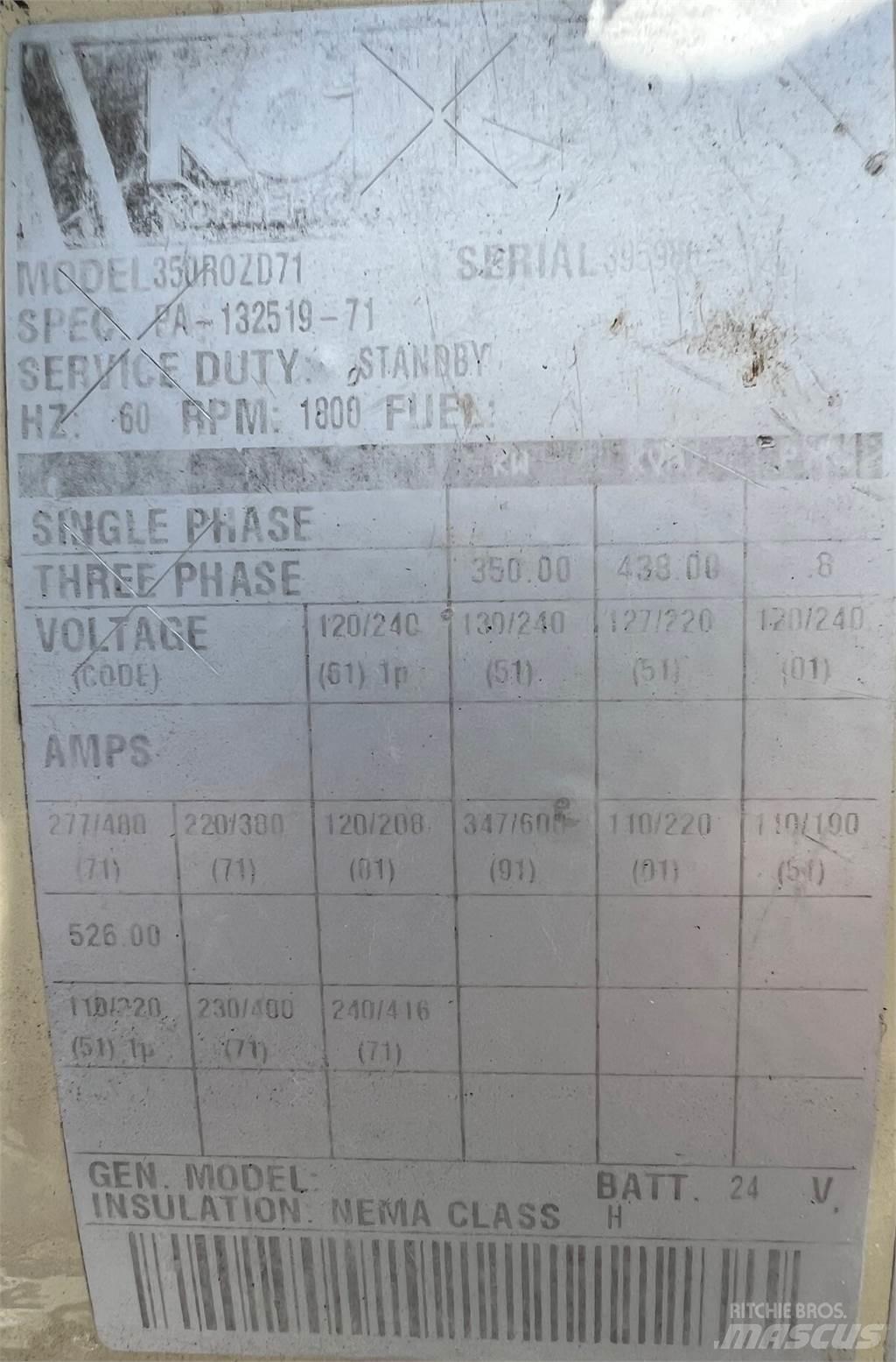 Kohler 350kW 其它发电机