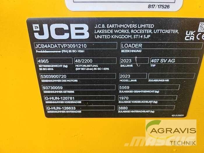 JCB 407 AGRI STUFE V 轮式装载机