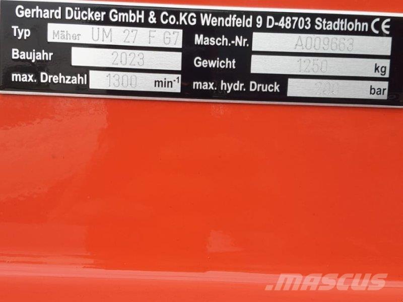 Dücker UM 27 肥料搅拌机