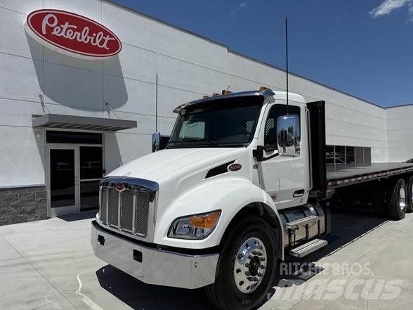 Peterbilt 548 平板栏板货车
