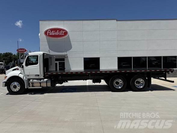 Peterbilt 548 平板栏板货车