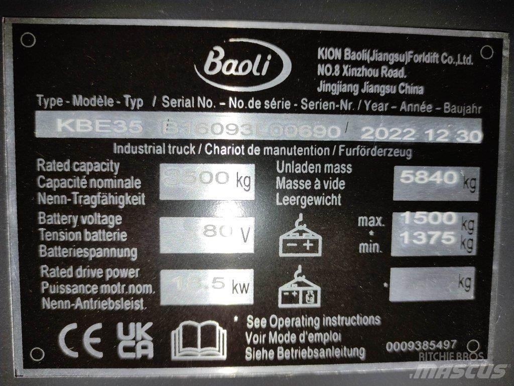 Baoli KBE35 电动叉车