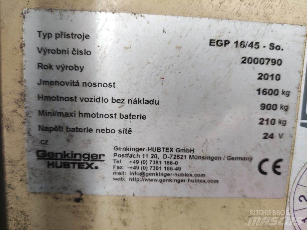 Hubtex EGP16/45-So 手推堆垛车