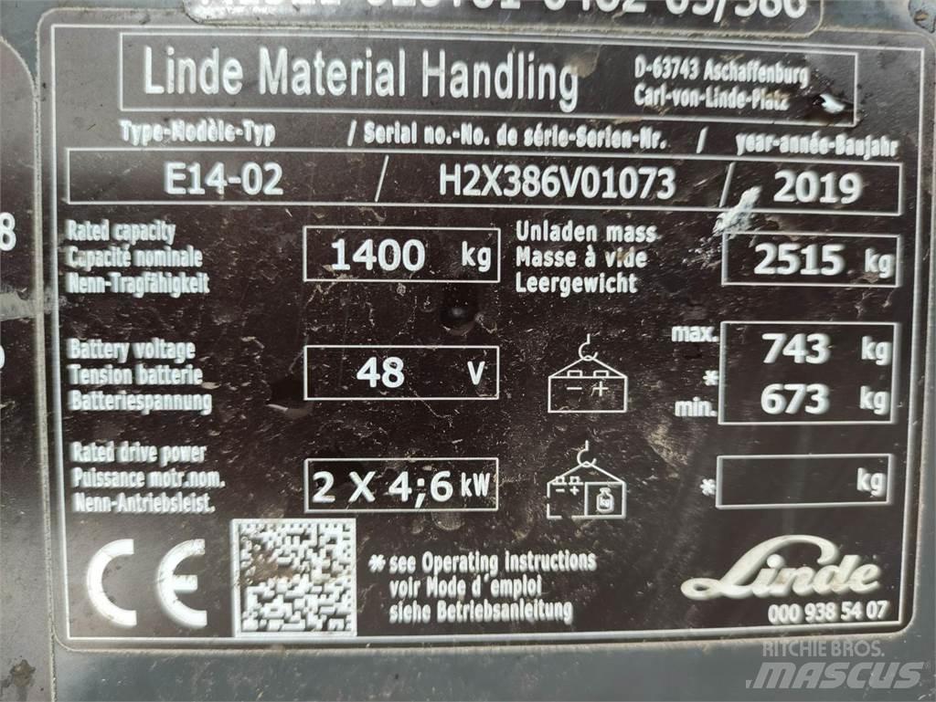Linde E14-02-386-EVO 电动叉车