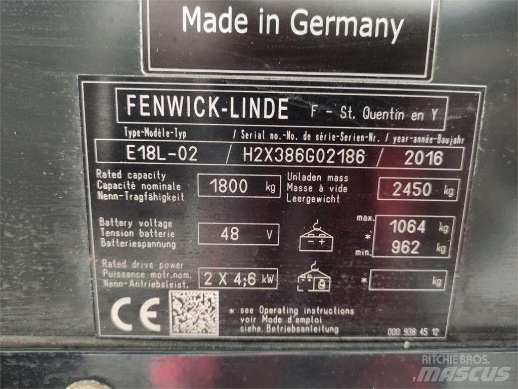 Linde E18L-02-386 电动叉车