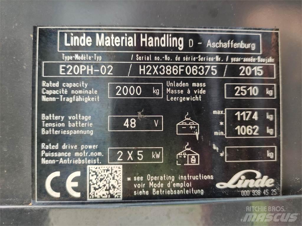 Linde E20-PH-02 电动叉车