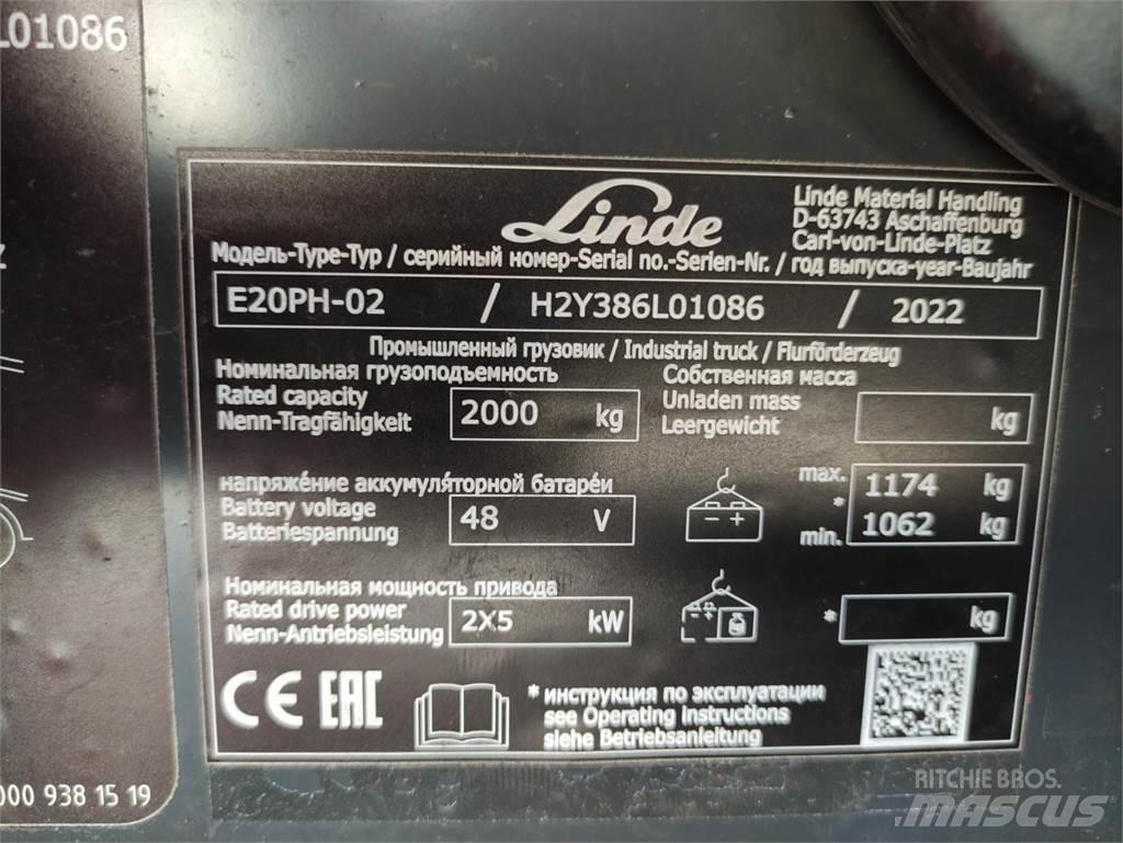 Linde E20PH-02-386-EVO 电动叉车