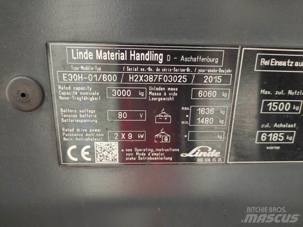 Linde E30H-01-600-387 电动叉车