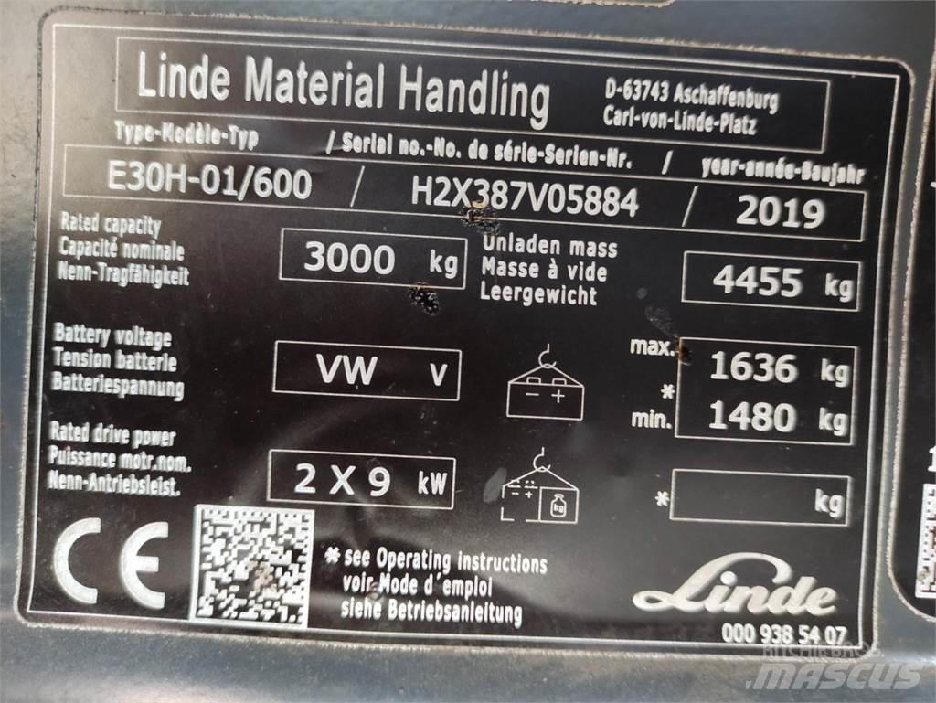 Linde E30H-01/600-387 电动叉车