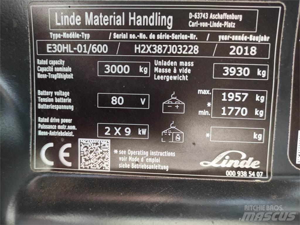 Linde E30HL-01/600-387 电动叉车