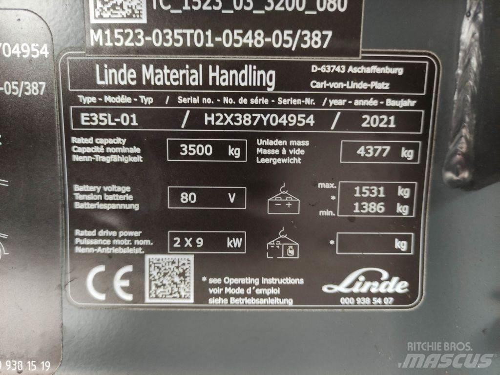 Linde E35L-01-387 电动叉车