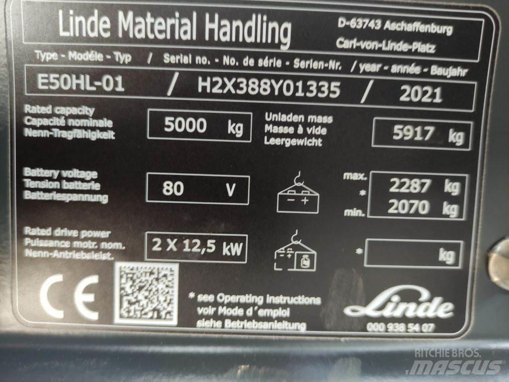 Linde E50HL-01-388 电动叉车
