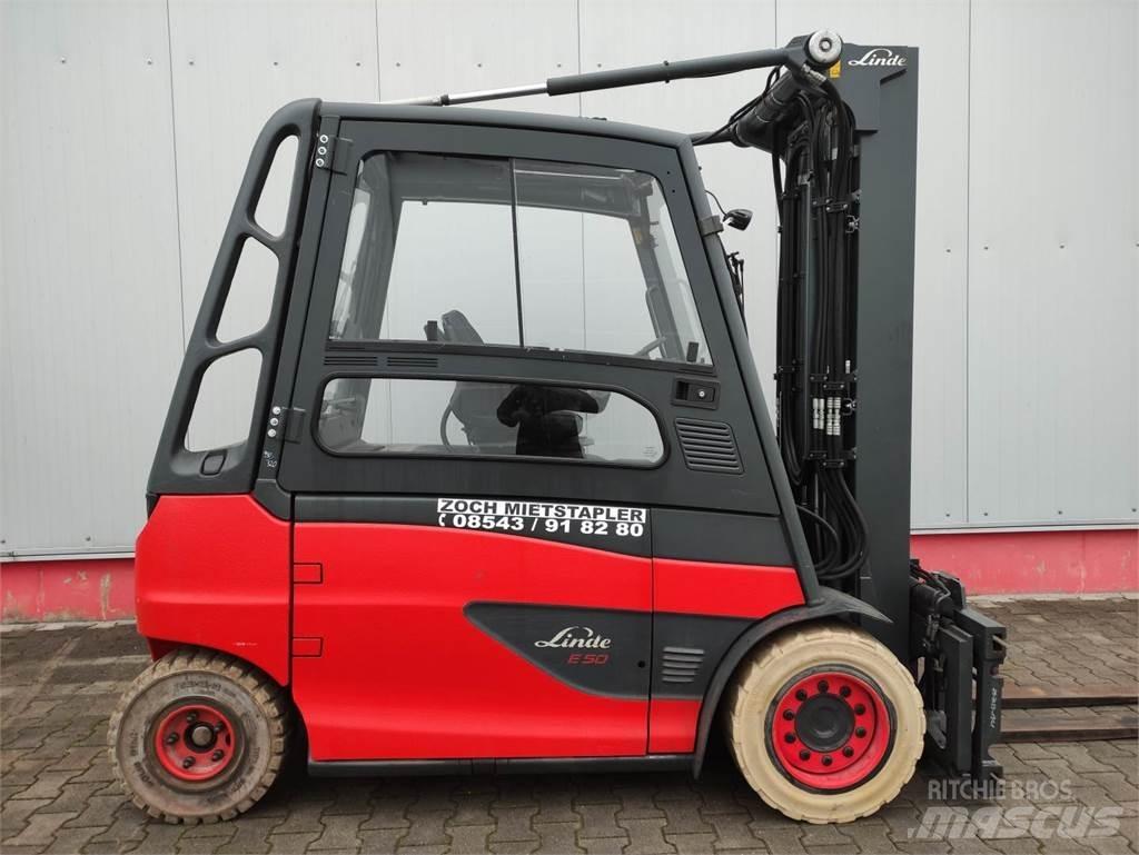 Linde E50HL-01-600 电动叉车