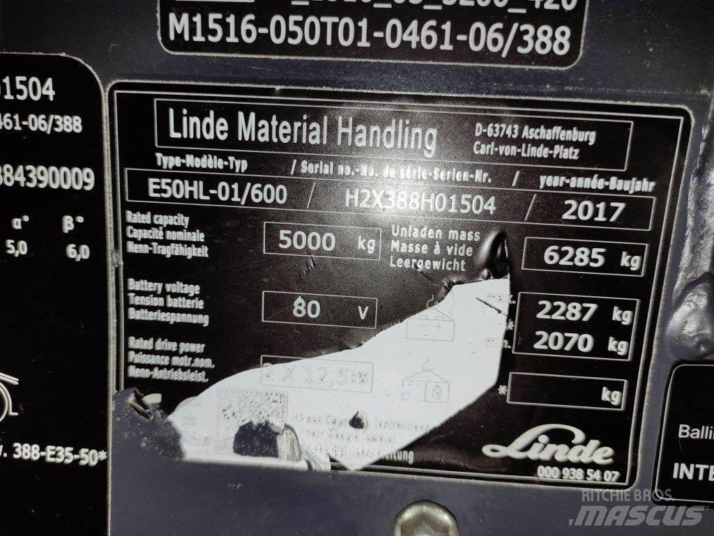 Linde E50HL-01/600-388 电动叉车