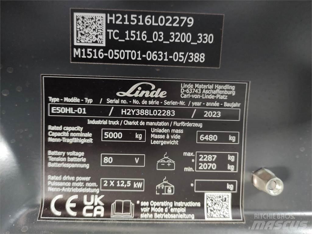 Linde E50HL-388 电动叉车