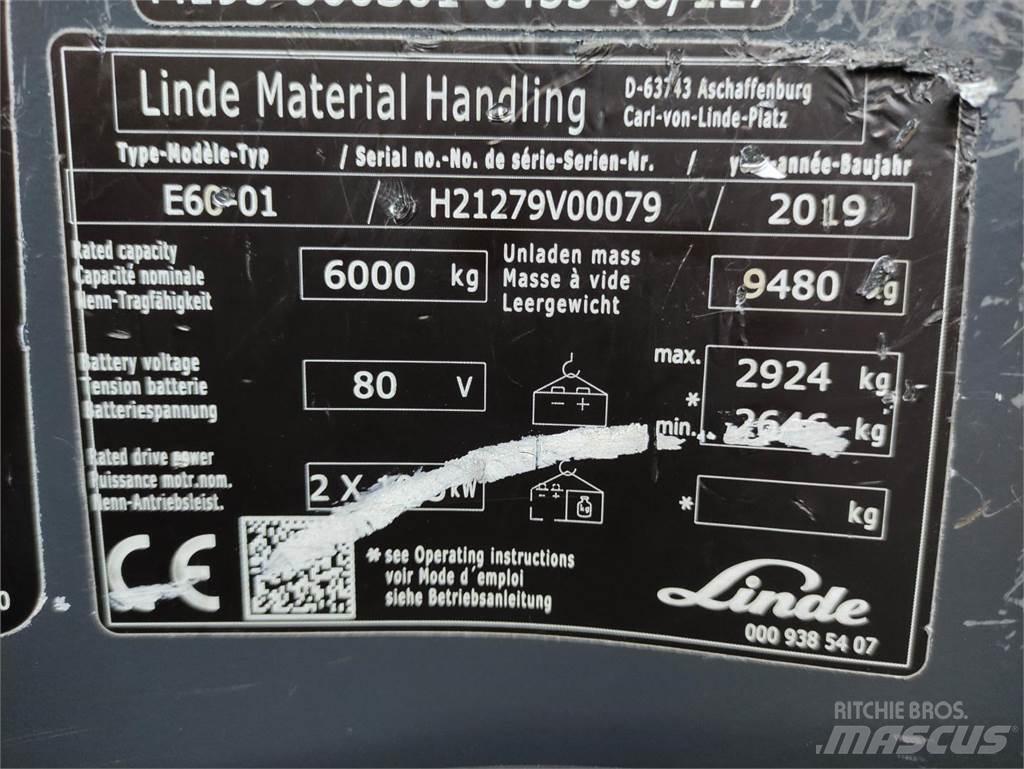 Linde E60-01-1279 电动叉车