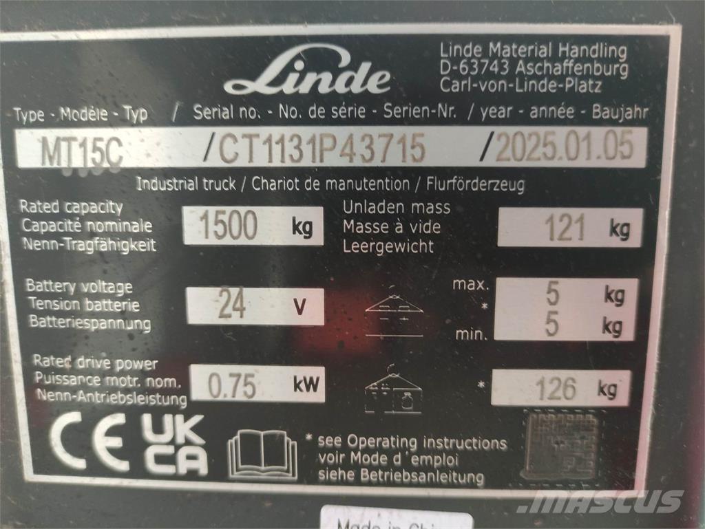 Linde MT15C 手摇升降机