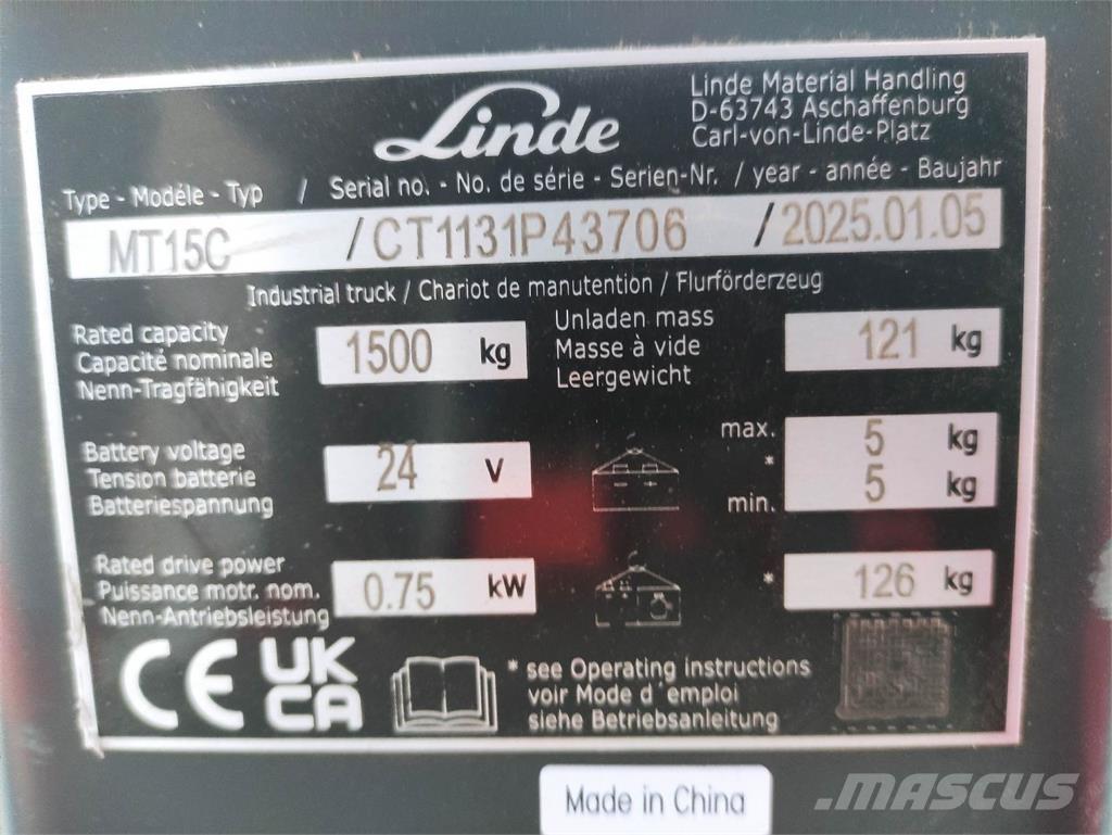 Linde MT15C 手摇升降机