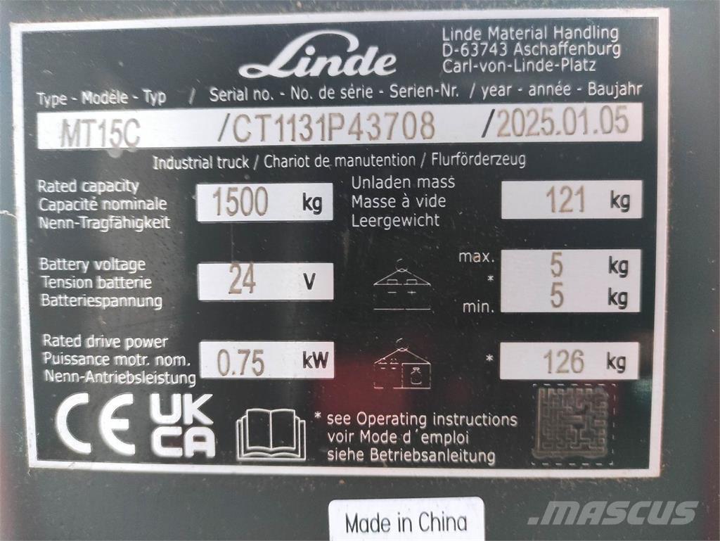 Linde MT15C 手摇升降机