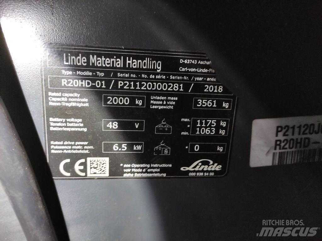 Linde R20HD-01-1120 前移式叉车