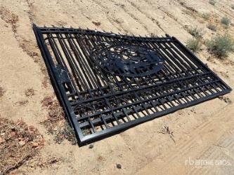 20 ft x 7 ft 7 in Wrought Iron Driveway Gate